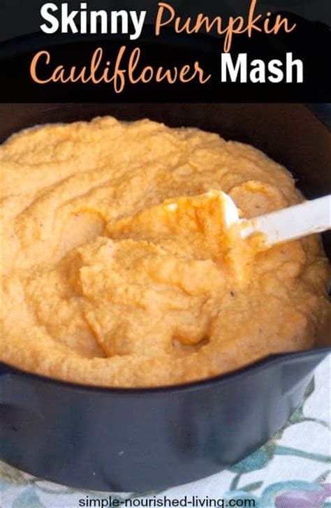 skinny-pumpkin-cauliflower-garlic-mash-recipe-simple image
