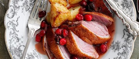 roast-duck-recipe-with-cranberry-sauce-olivemagazine image