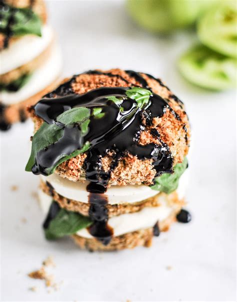 oven-fried-green-tomato-caprese-stacks-how-sweet image