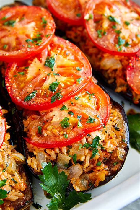 fried-eggplant-with-rice-and-tomatoes image
