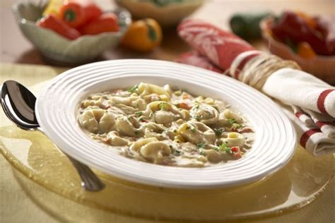 cheese-tortellini-chowder-rosina-foods-pasta image