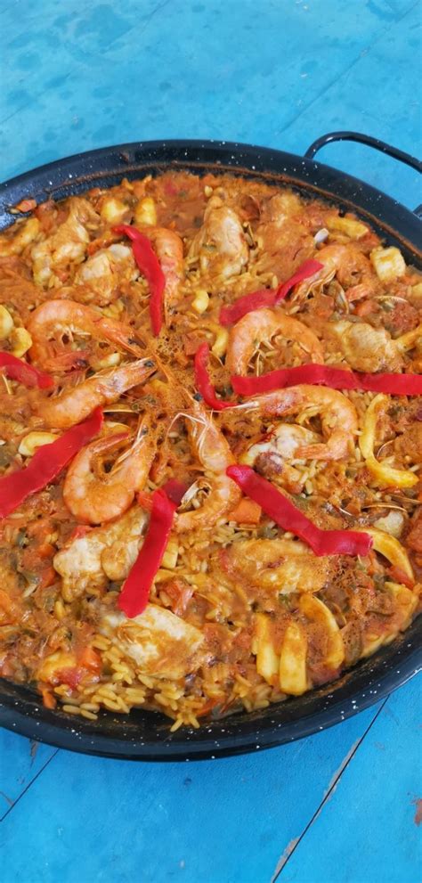 easy-delicious-paella-recipe-less-than-1-hour image