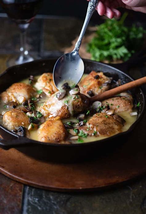 baked-chicken-thighs-in-white-wine-sauce-the-cozy image