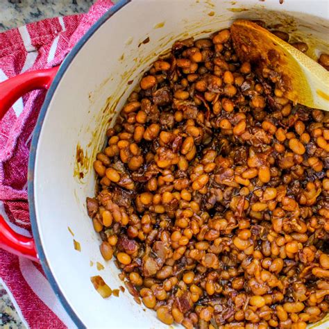sweet-and-spicy-brown-sugar-baked-beans-allys image