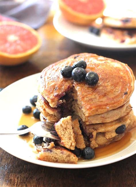 whole-wheat-blueberry-pancakes-inquiring-chef image
