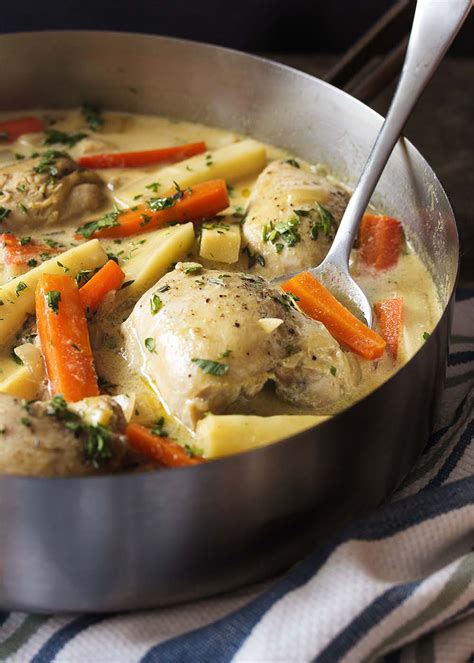 french-chicken-fricassee-with-root-vegetables image