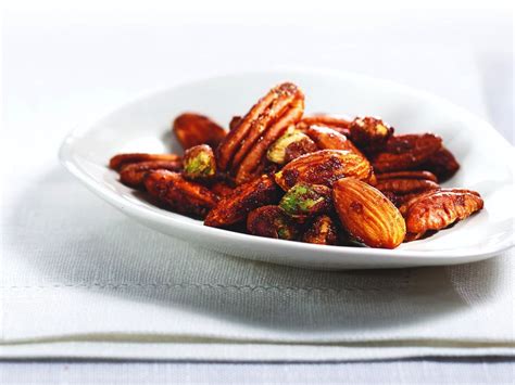 spicy-maple-walnuts-almonds-pecans-and-pistachios image
