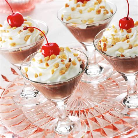 fisher-nuts-recipe-chocolate-pudding-sundaes image