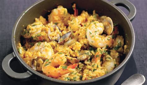 baked-seafood-and-saffron-risotto-the-happy-foodie image