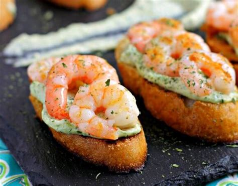 shrimp-and-herbed-garlic-mayonnaise-on-toast image