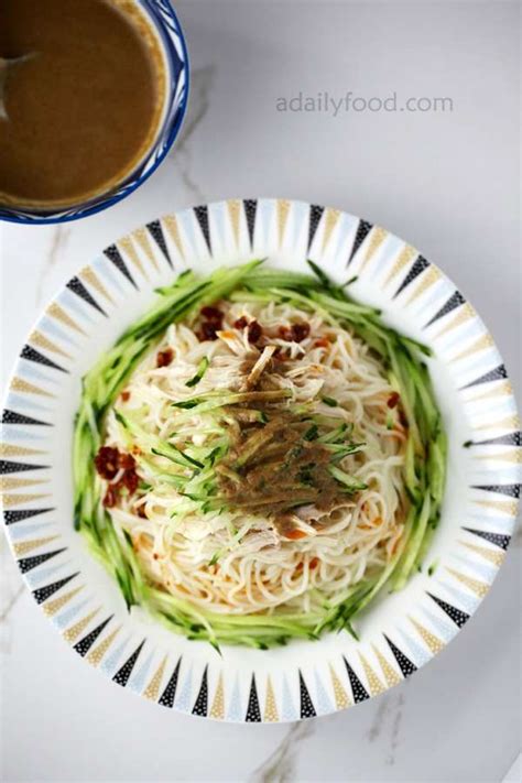 cold-sesame-noodles-with-shredded-chicken-a image