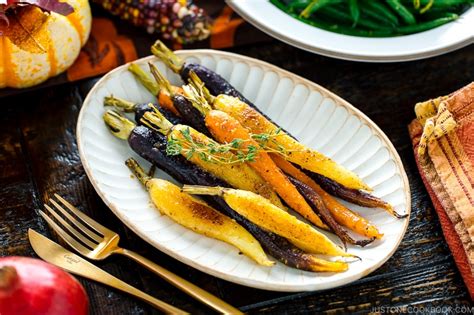 maple-and-miso-glazed-roasted-carrots-just-one image