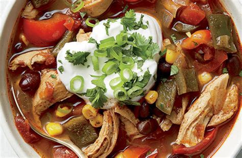 pulled-chicken-ancho-chile-and-black-bean-soup image