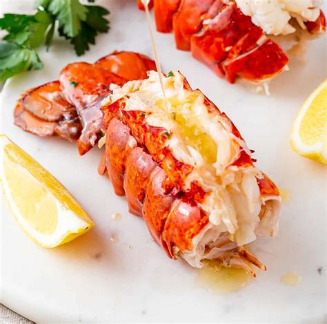 boiled-lobster-tails-with-garlic-lemon-butter-basil-and image