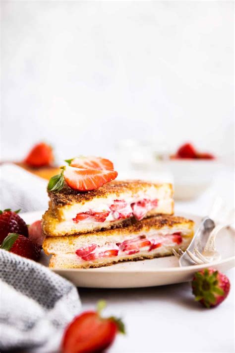 strawberry-cream-cheese-stuffed-french-toast-savory image