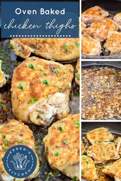 baked-garlic-chicken-thighs-errens-kitchen image