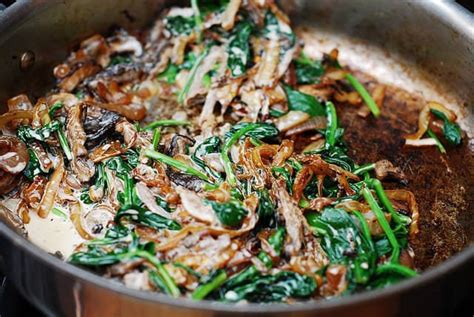 sauted-spinach-mushrooms-and-caramelized-onions image