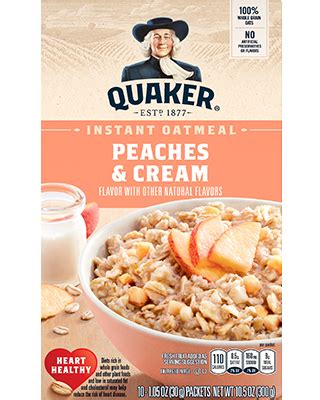 instant-oatmeal-peaches-cream-quaker-oats image