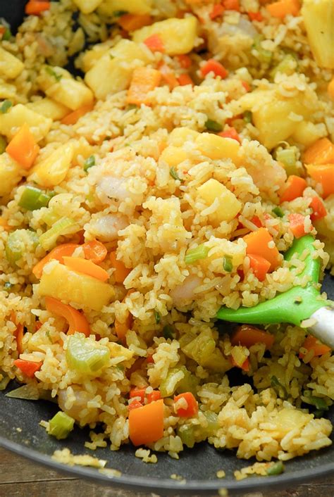 spicy-pineapple-shrimp-fried-rice-one-skillet-dish-for-a image