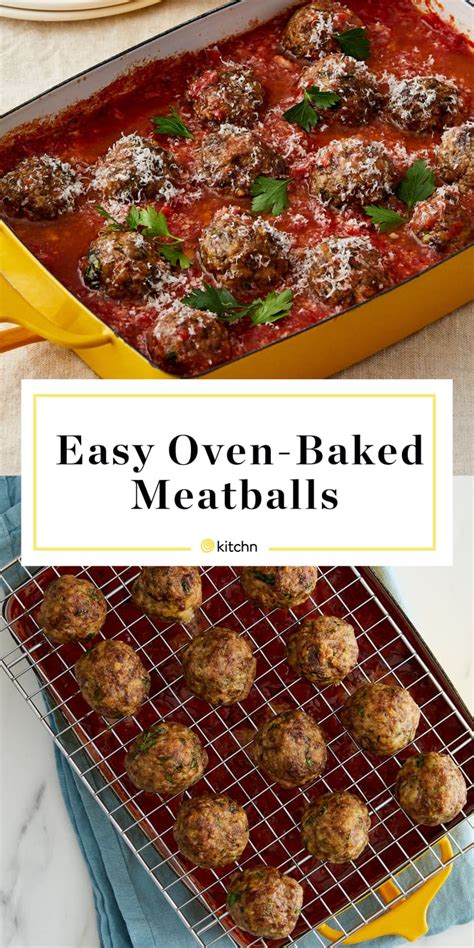 easy-oven-baked-meatballs-kitchn image