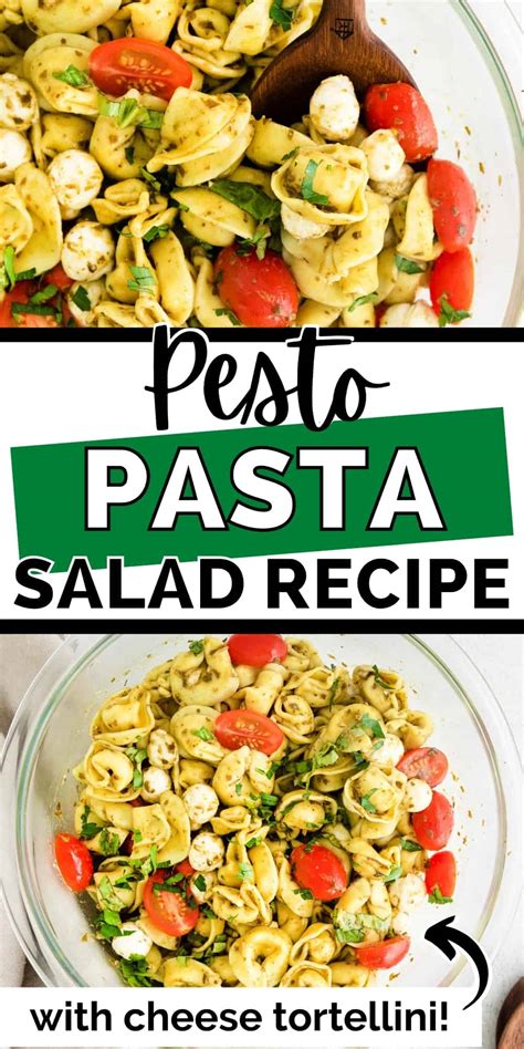 easy-pesto-tortellini-pasta-salad-recipe-crayons image