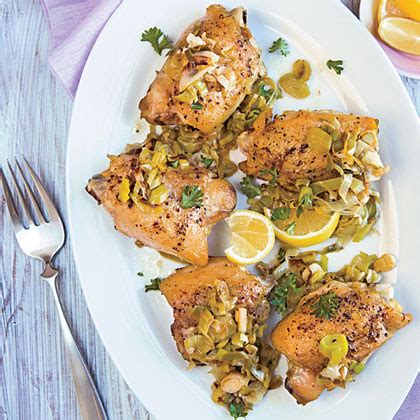 braised-chicken-with-honey-lemon-leeks-recipe-myrecipes image