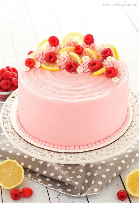 lemon-raspberry-layer-cake-easy-homemade-lemon image