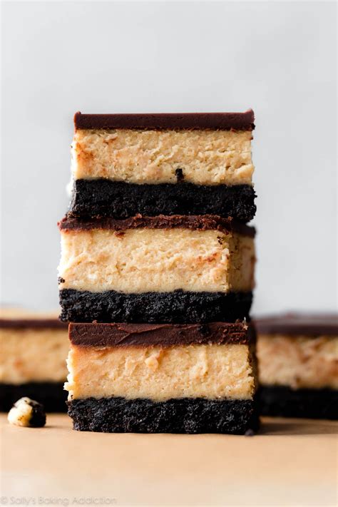 chocolate-peanut-butter-cheesecake-bars-sallys image