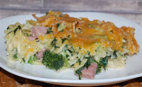 ham-broccoli-and-orzo-casserole-stolenrecipesnet image