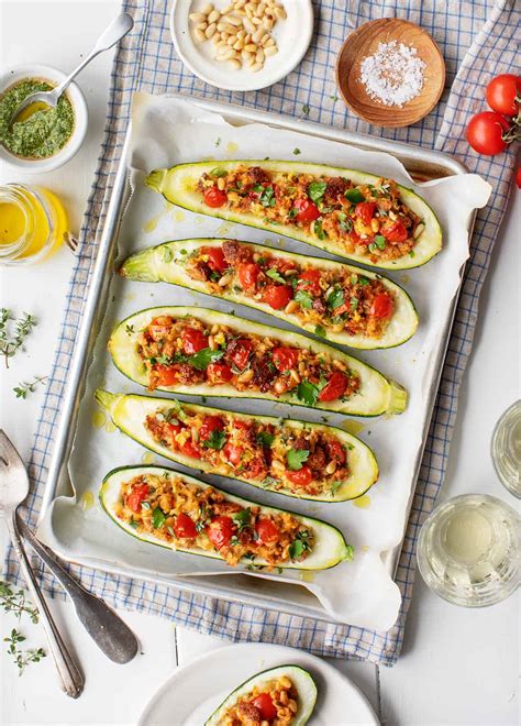 stuffed-zucchini-boats-recipe-love-and-lemons image
