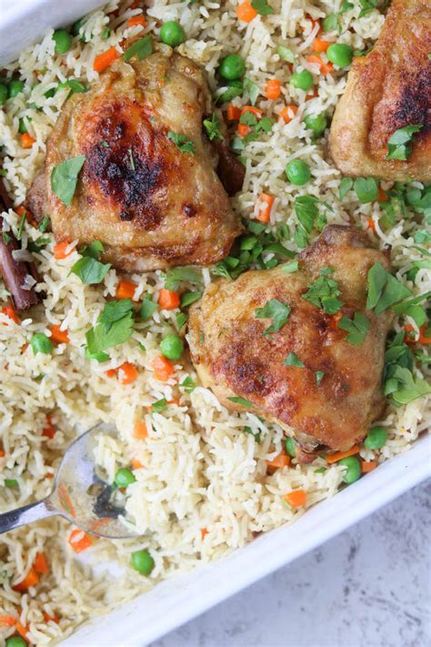 oven-baked-chicken-and-rice-pilaf-stephanie-kay image