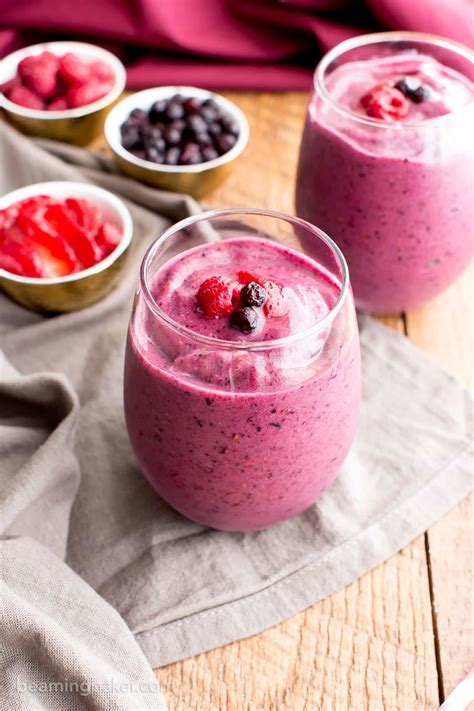 easy-berry-smoothie-recipe-beaming-baker image