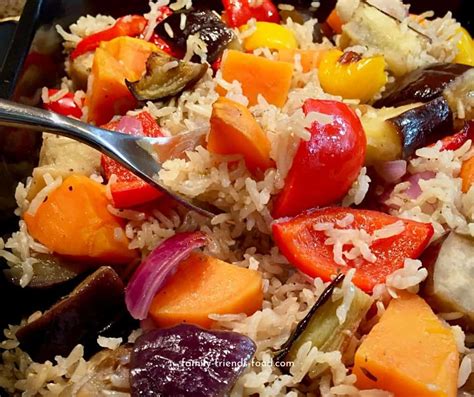 all-in-one-pan-roasted-vegetable-rice-pilaf-family image