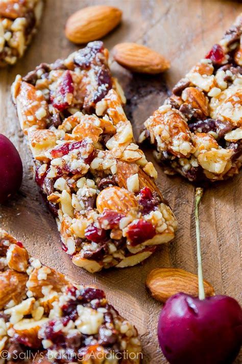 chocolate-cherry-almond-snack-bars-sallys-baking image