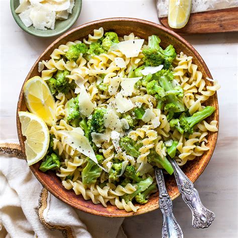 one-pot-lemon-broccoli-pasta-with-parmesan-eatingwell image