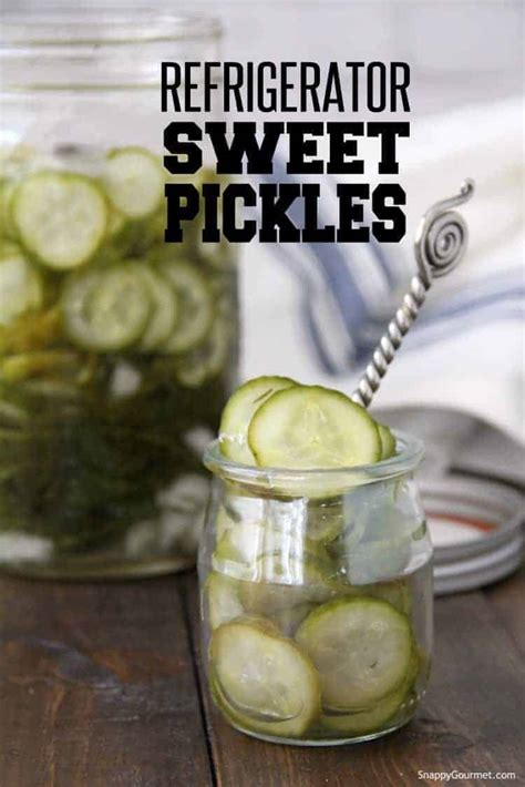 refrigerator-sweet-pickles-no-canning-snappy-gourmet image