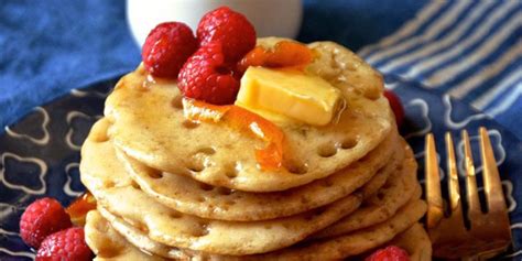 moroccan-style-pancakes-with-orange-honey-syrup image
