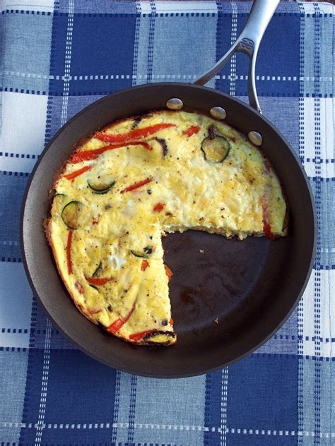 roasted-red-pepper-and-zucchini-frittata-gravel image