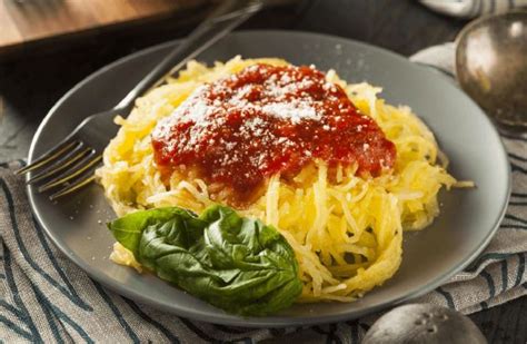 spaghetti-squash-marinara-recipe-sparkrecipes image