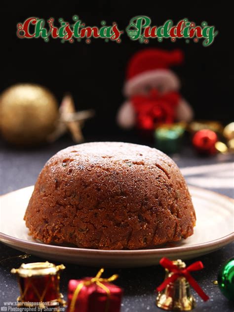 eggless-steamed-christmas-pudding-recipe-easy image