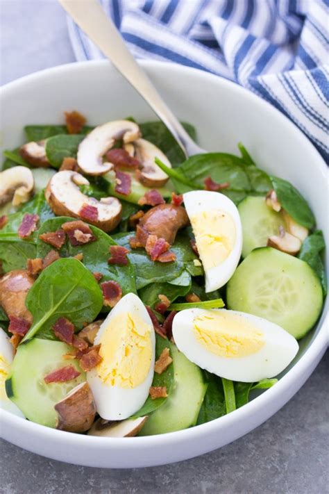 spinach-salad-with-bacon-and-eggs-kristines-kitchen image