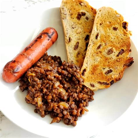 barbecue-baked-lentils-recipe-small-batch-bbq image