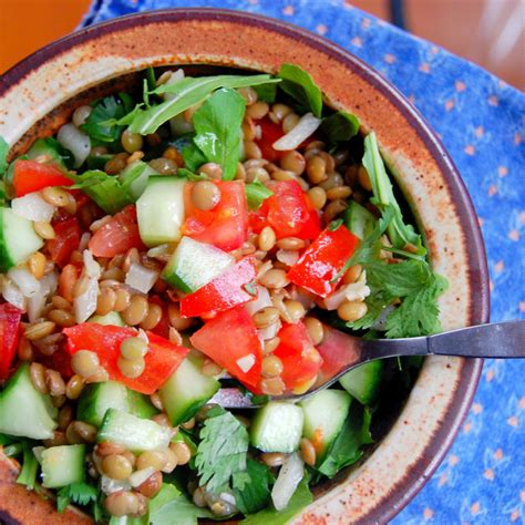 simple-warm-lentil-salad-quick-and-easy image