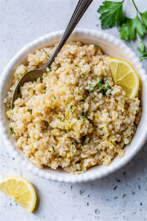 lemon-rice-healthy-rice-recipe-wellplatedcom image