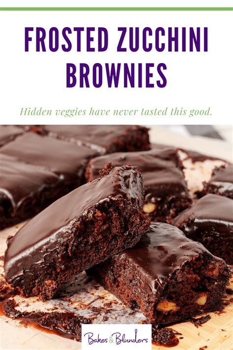 frosted-zucchini-brownies-with-walnuts-bakes-and image