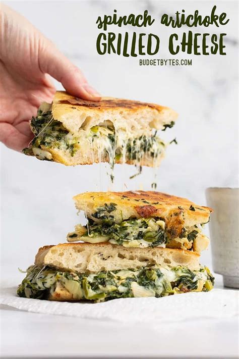 spinach-artichoke-grilled-cheese-budget-bytes image