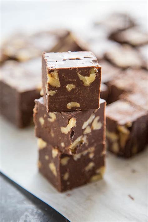 easy-chocolate-walnut-fudge-dash-of-sanity image