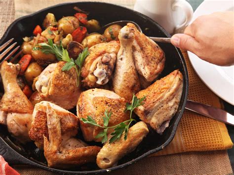 pan-roasted-chicken-with-vegetables-and-dijon-jus image