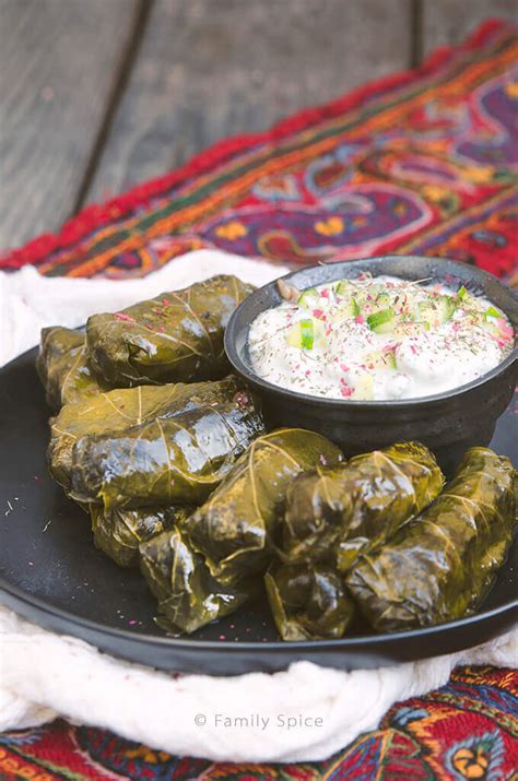 persian-dolma-dolmeh-stuffed-grape-leaves-with image