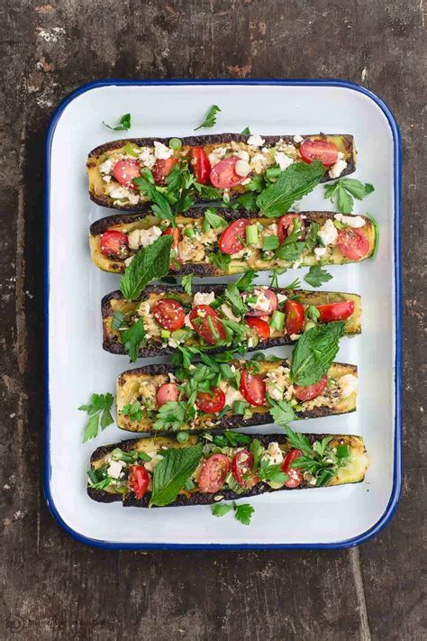 easy-zucchini-boats-vegetarian-the image